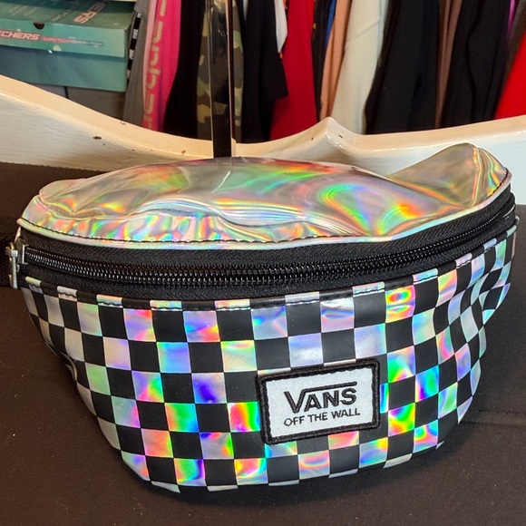 Vans Handbags - Vans Iridescent Checkered Pouch
